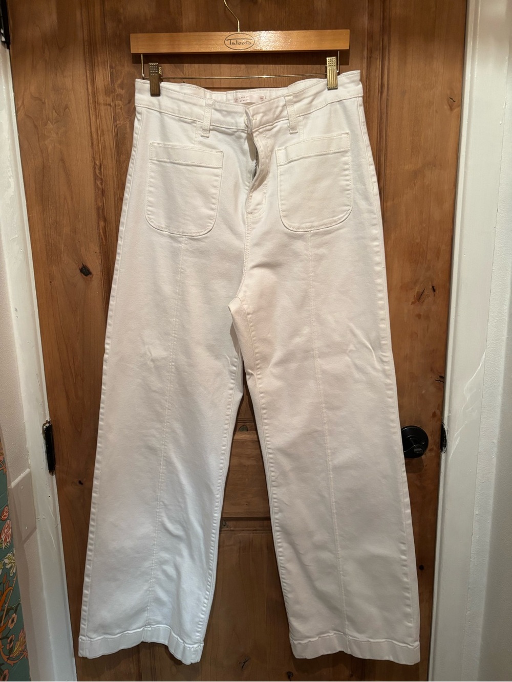 LC Lauren Conrad White Flare Jeans